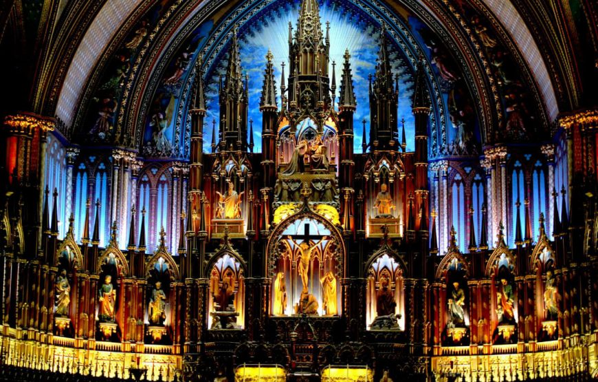 Beautiful Notre Dame Basilica of Montreal