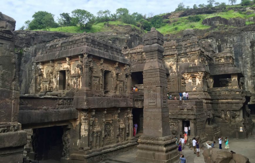 Kailasa temple overview Ellora