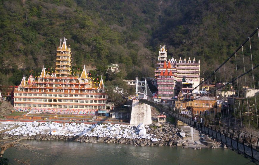 Rishikesh view across bridge