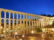Aqueduct Segovia Night