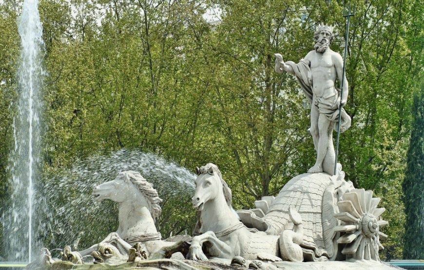 Madrid Spain Neptune Source Statue