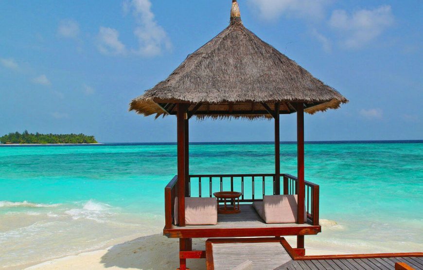 Maldives beach hut