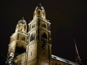 Zurich Night Dark Church Tower