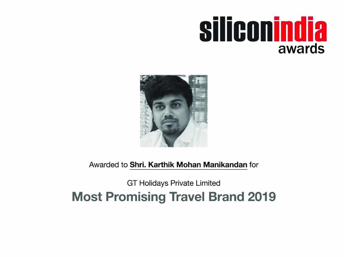Promising travel brand award