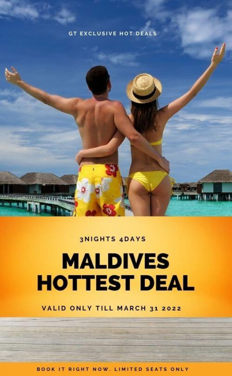 Maldives Tour offer From GT Holidays 2022