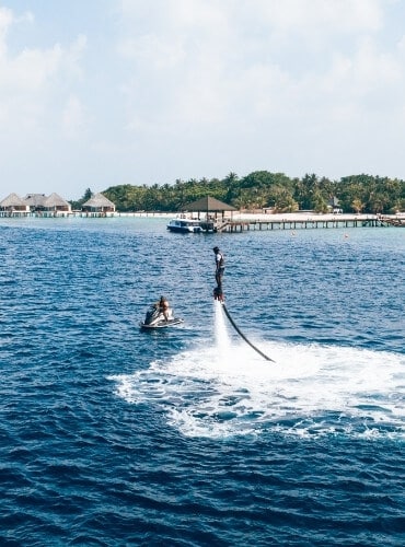 Fly Boarding at Meedhupparu Maldives